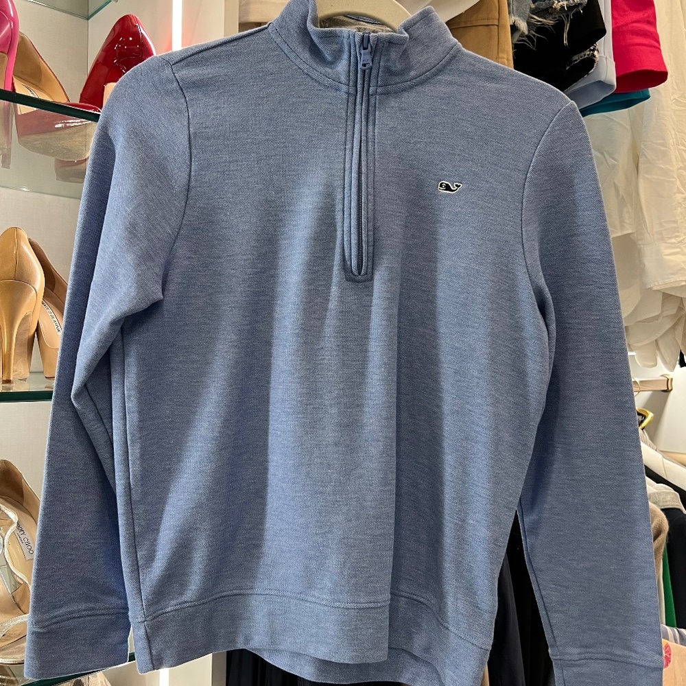 Vineyard Vines Blue Sweater Half Zip